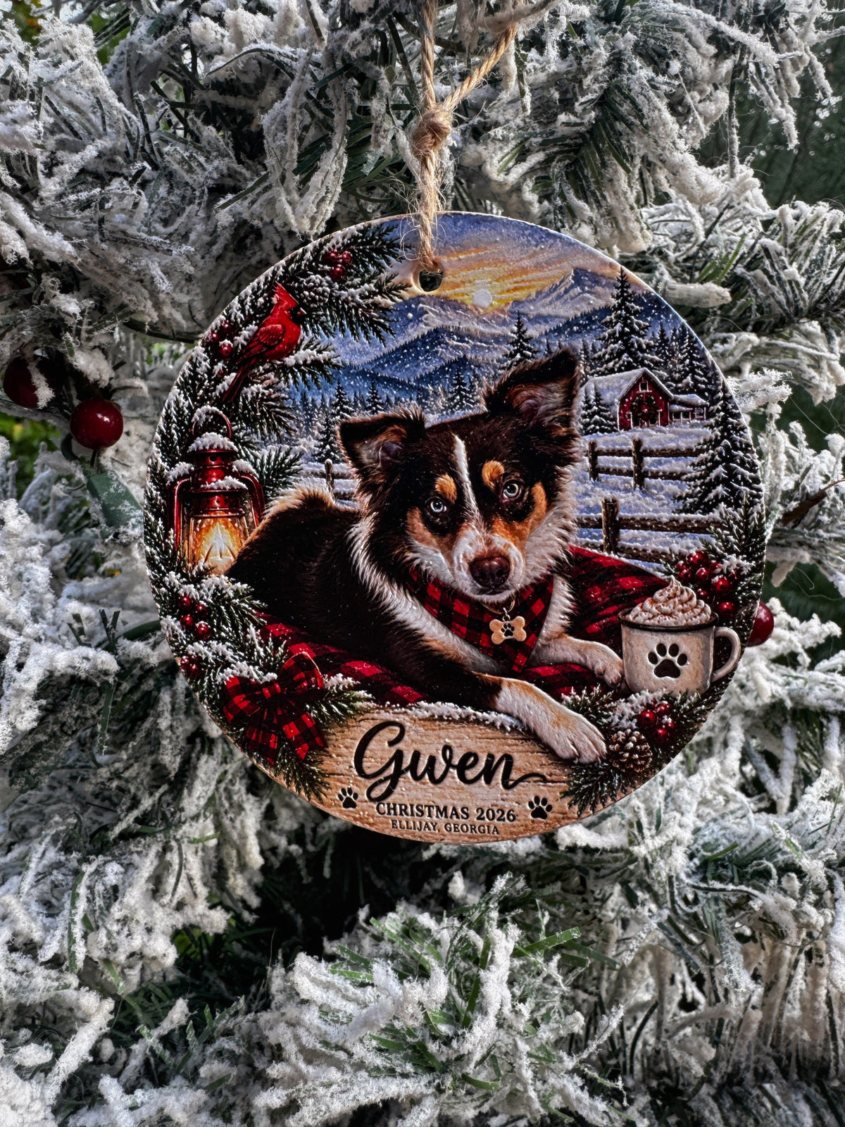 Personalized Pet Photo Ornament Custom Christmas Keepsake