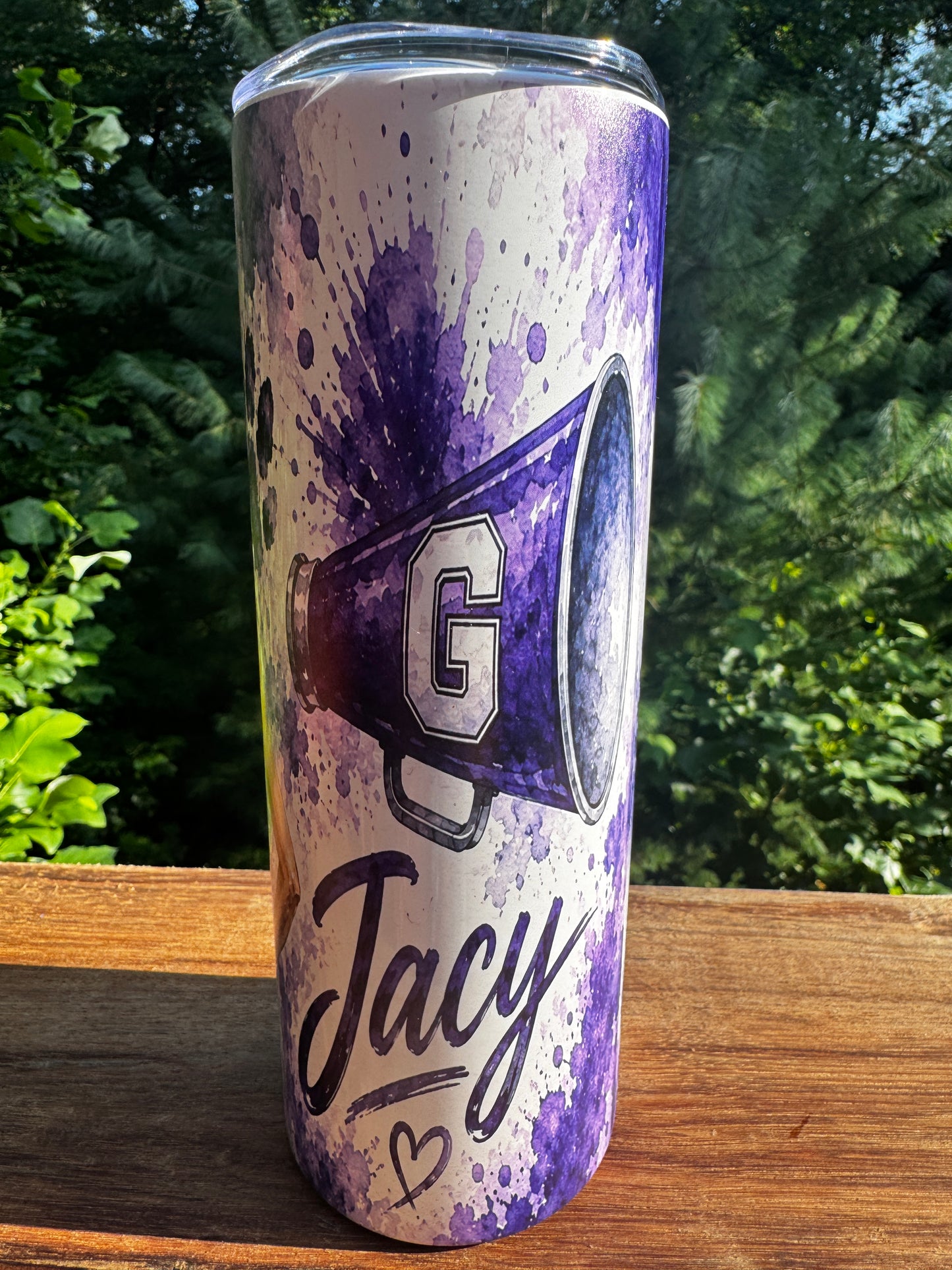 Personalized Cheerleader Tumbler | Custom School Colors, Mascot & Name | Cheer Team Gift