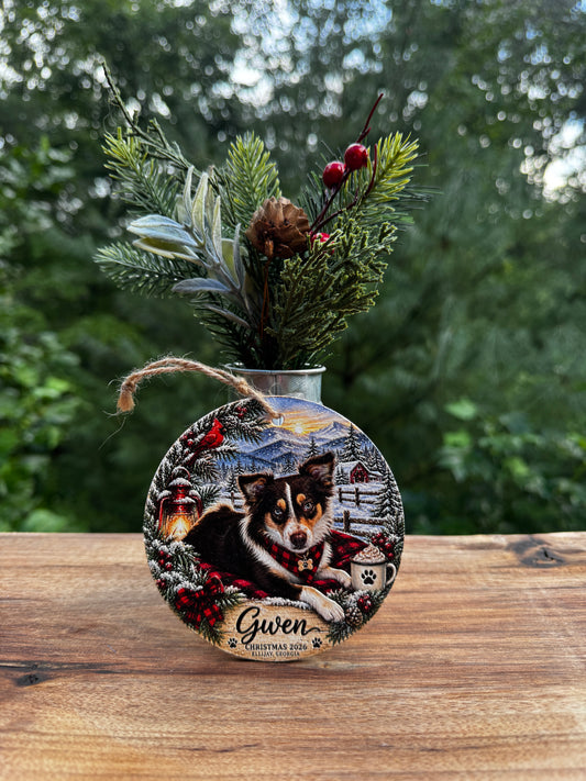 Personalized Pet Photo Ornament Custom Christmas Keepsake