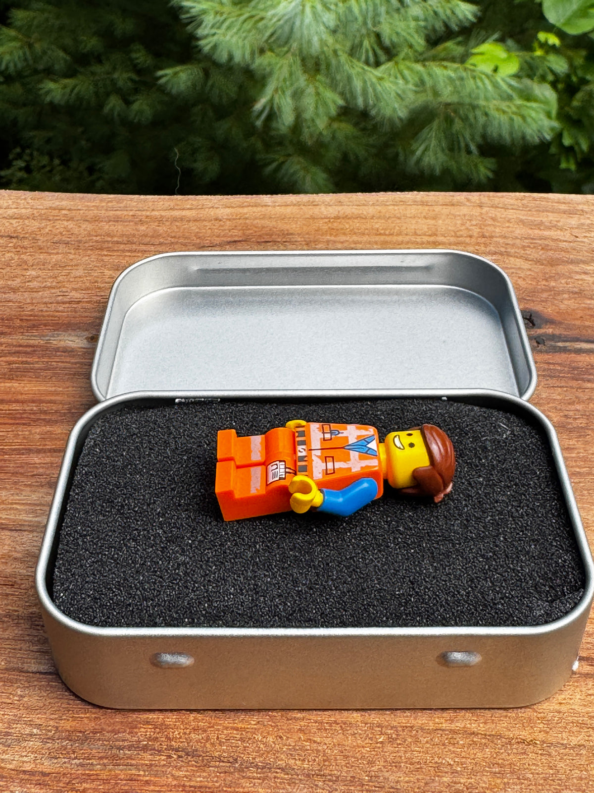 Personalized UV Printed LEGO® Minifigure Pocket Case | Metal Storage Tin