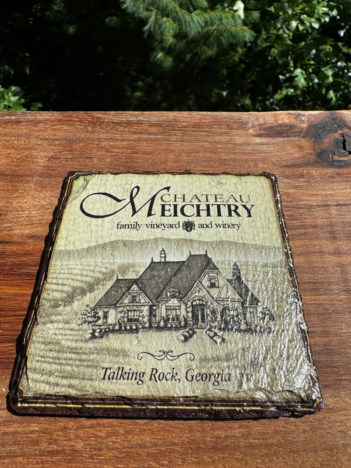 Custom Slate Coasters—Personalized Drink Coasters for Home and Winery Gifts