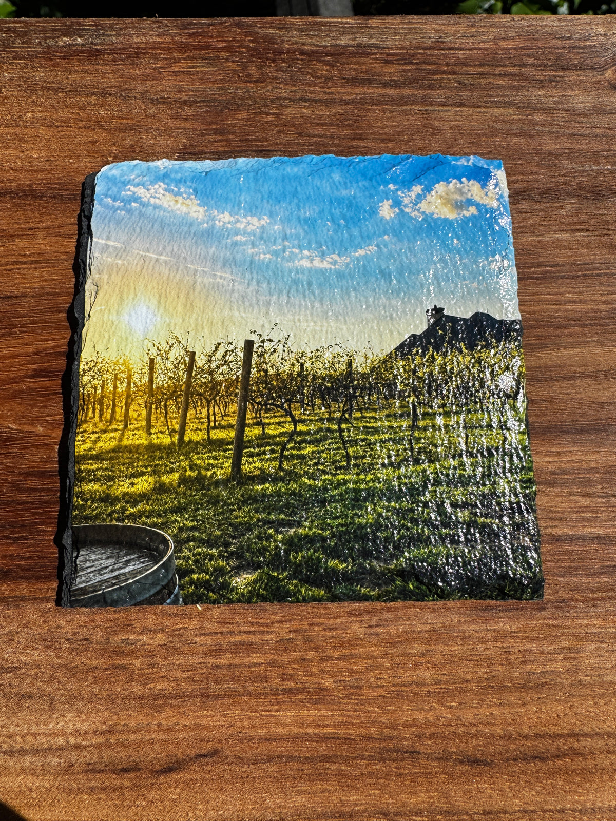 Custom Slate Coasters—Personalized Drink Coasters for Home and Winery Gifts