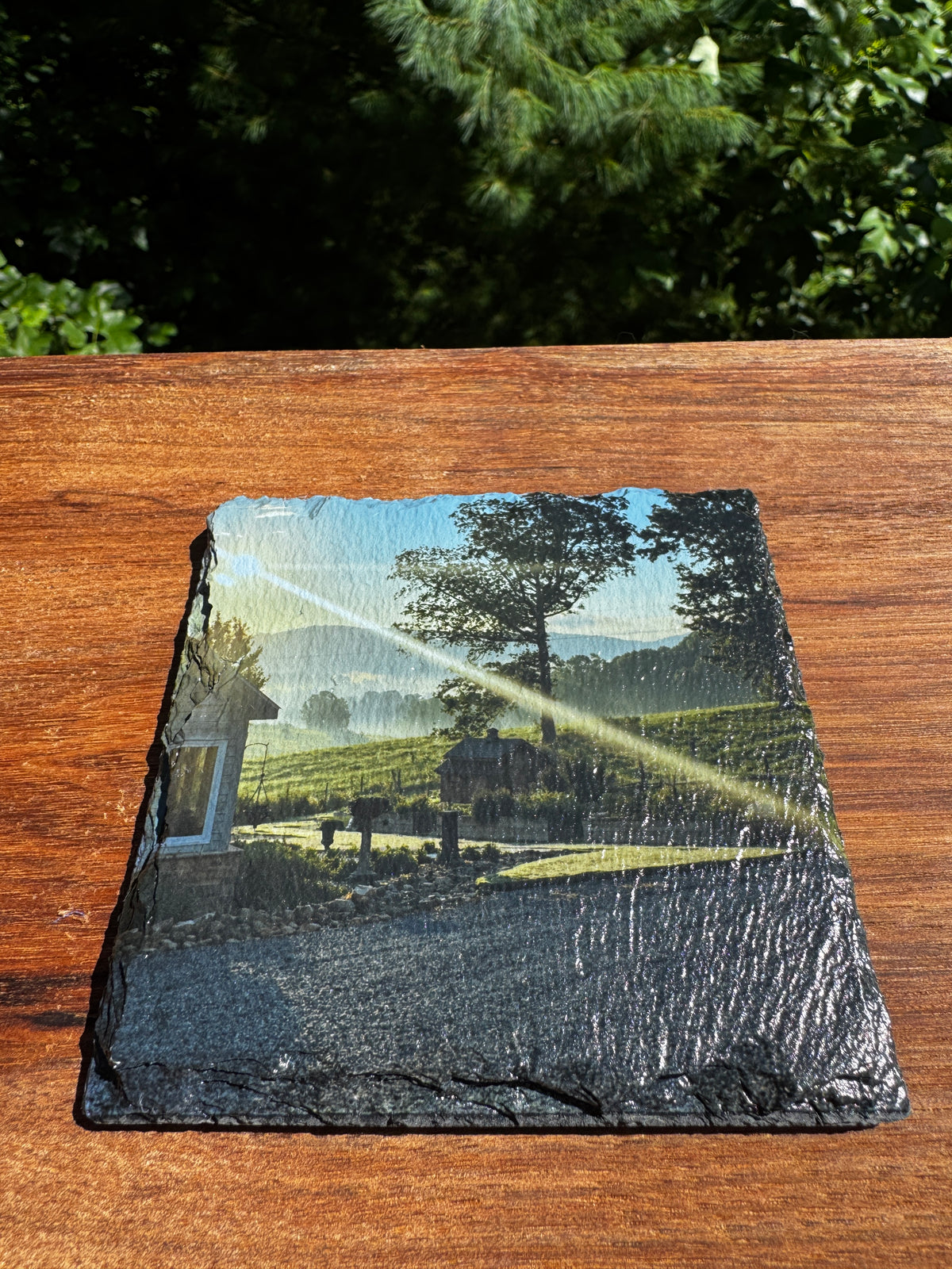 Custom Slate Coasters—Personalized Drink Coasters for Home and Winery Gifts