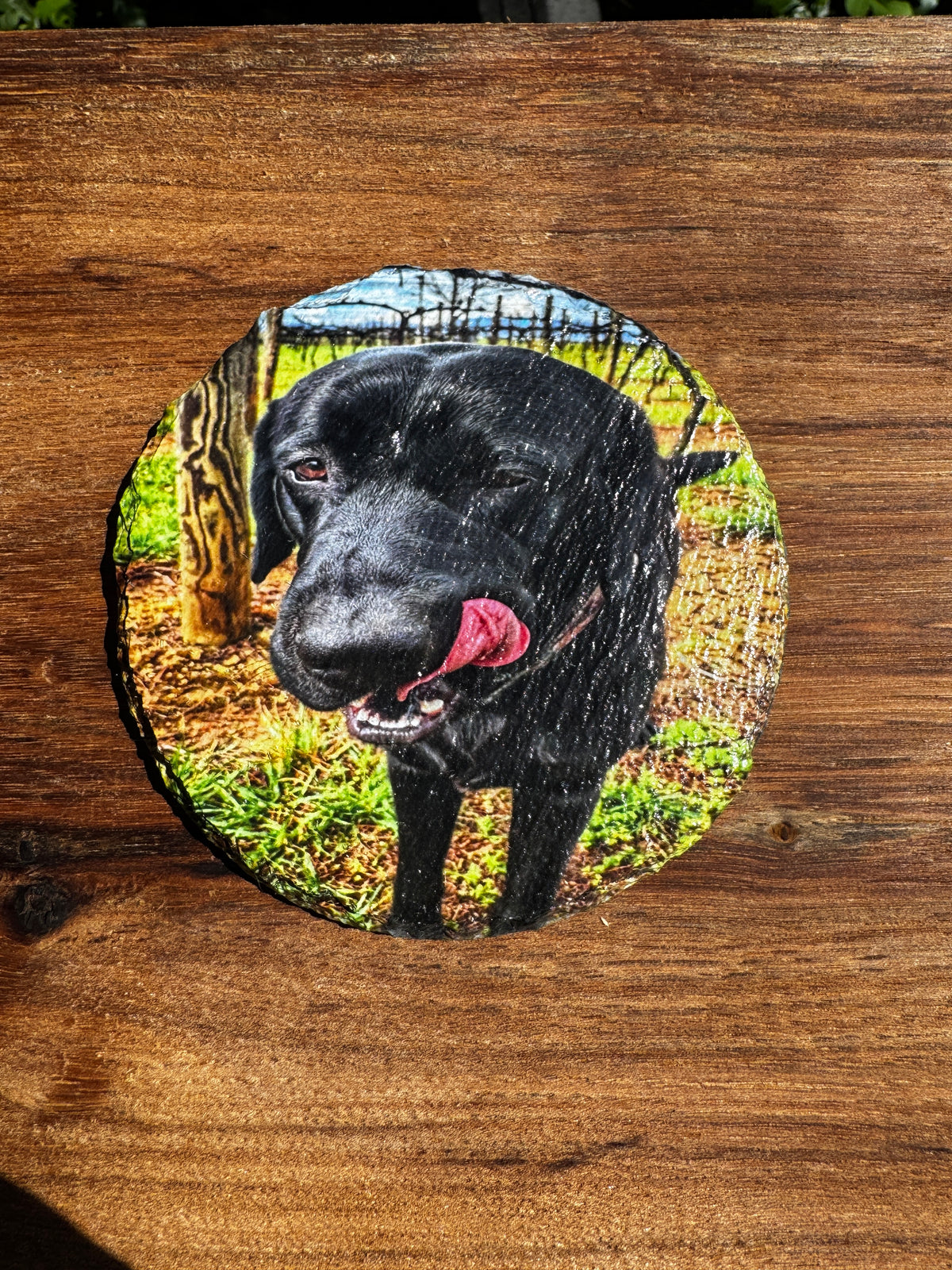 Custom Slate Coasters—Personalized Drink Coasters for Home and Winery Gifts