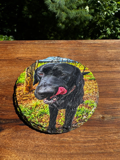 Custom Slate Coasters—Personalized Drink Coasters for Home and Winery Gifts