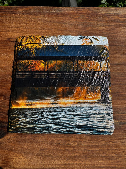 Custom Slate Coasters—Personalized Drink Coasters for Home and Winery Gifts