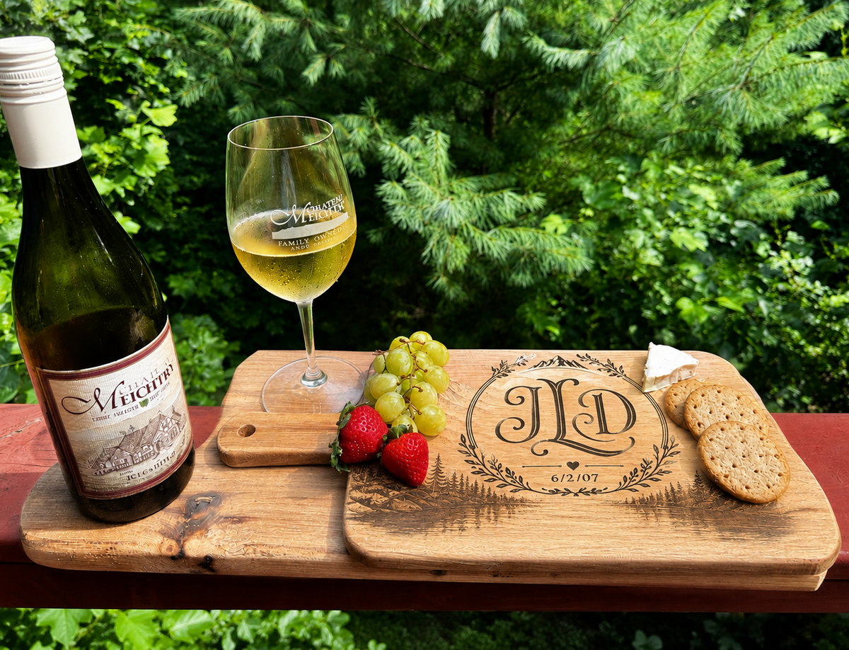 Personalized Acacia Charcuterie Serving Board