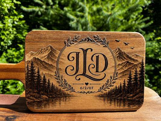 Personalized Acacia Charcuterie Serving Board