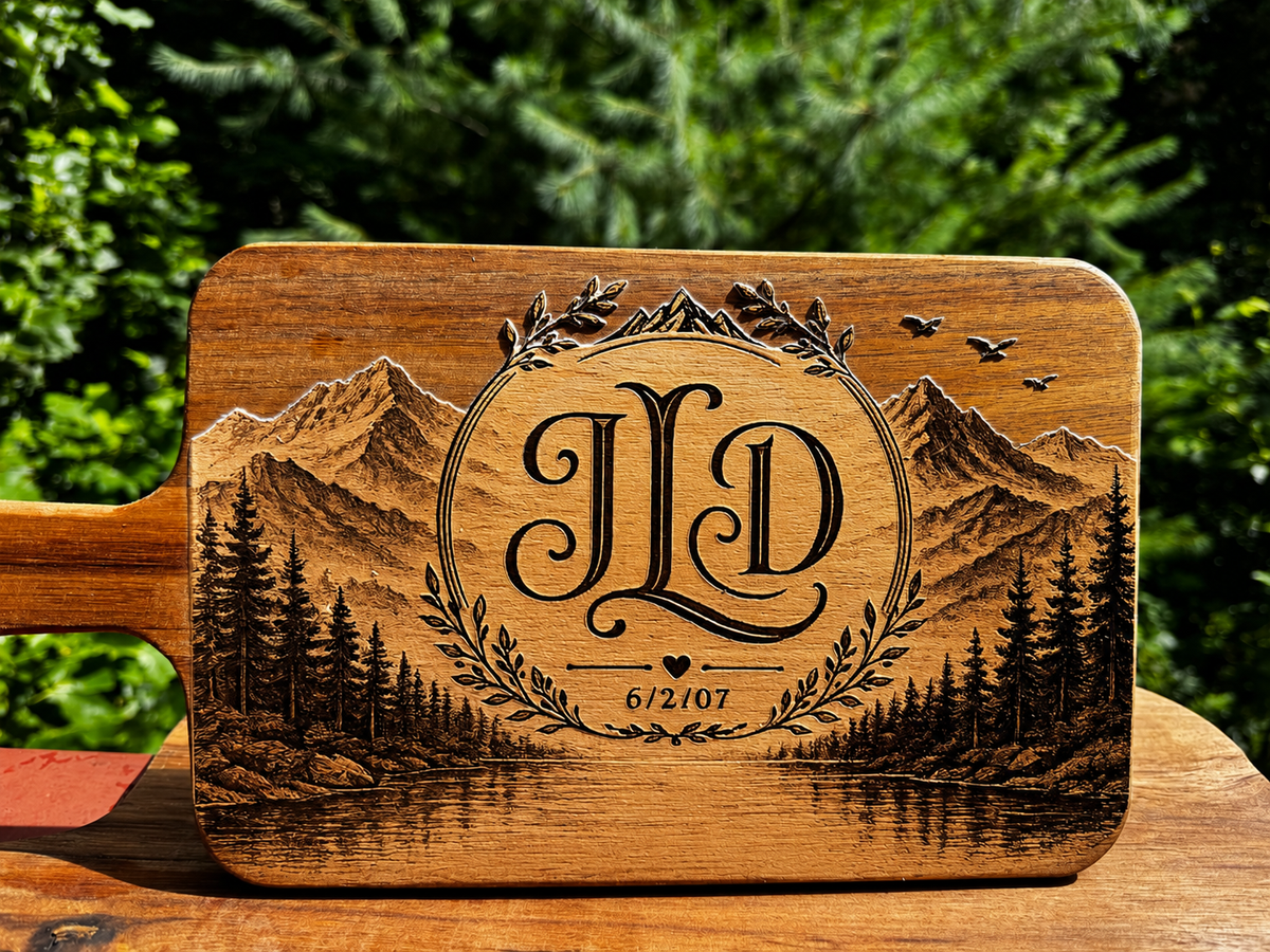 Personalized Acacia Charcuterie Serving Board