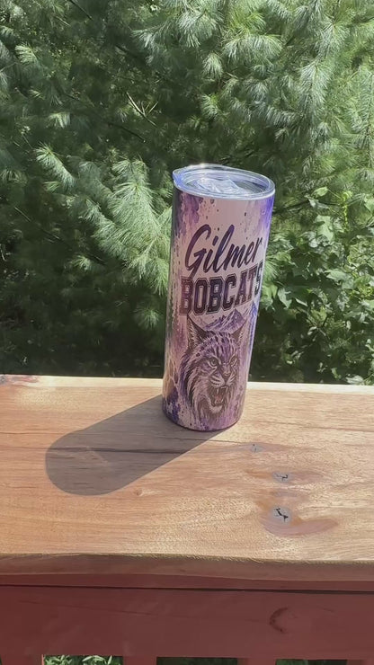 Personalized Cheerleader Tumbler | Custom School Colors, Mascot & Name | Cheer Team Gift